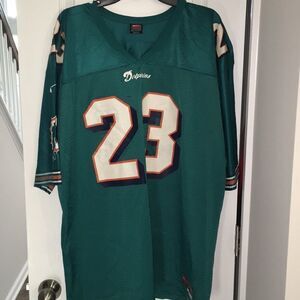 Miami Dolphins #23 vintage logo Nike retro football jersey nameplate Merritt 2XL